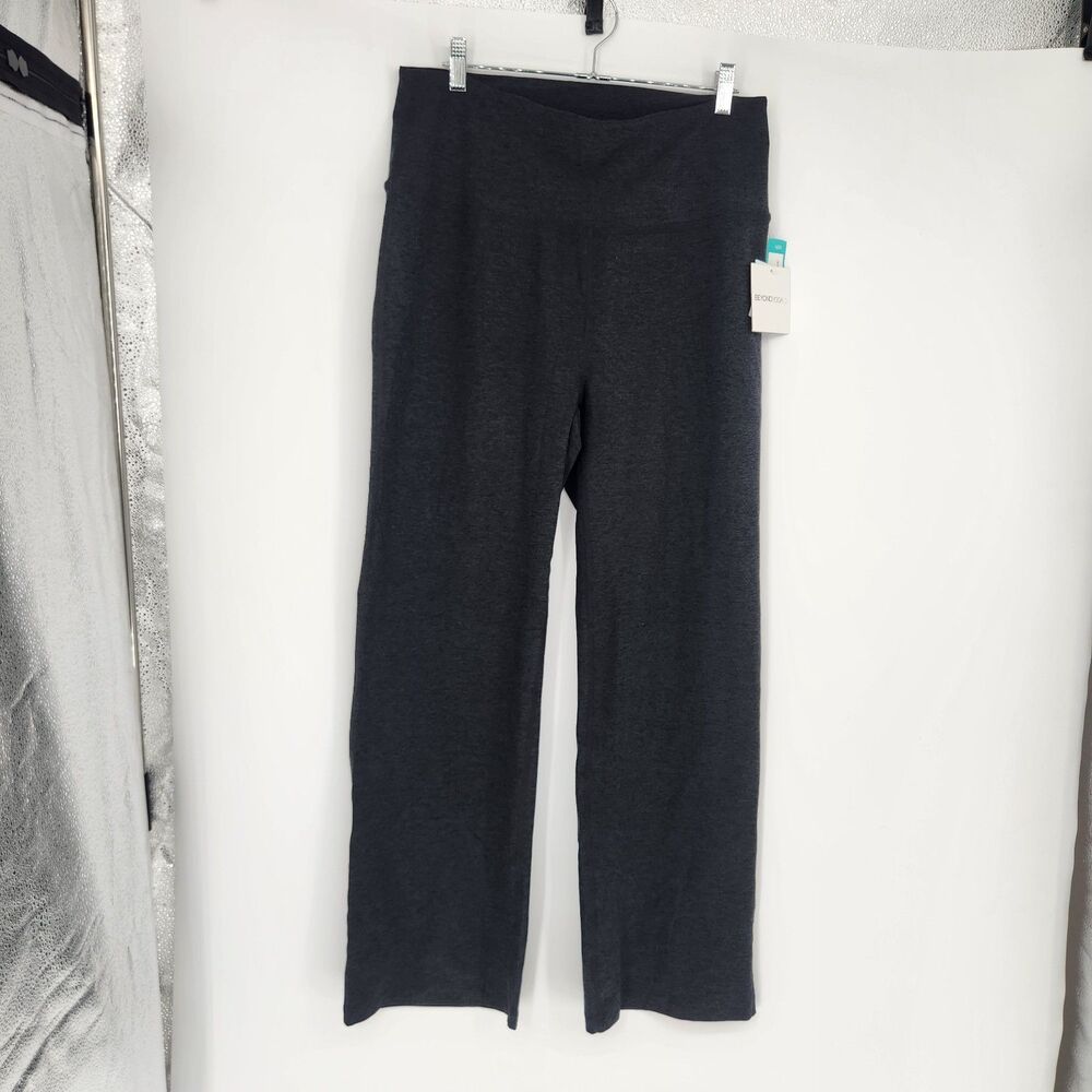 Beyond Yoga 2X Darkest Night Spacedye Practice High Waisted Bootcut Pants NWT